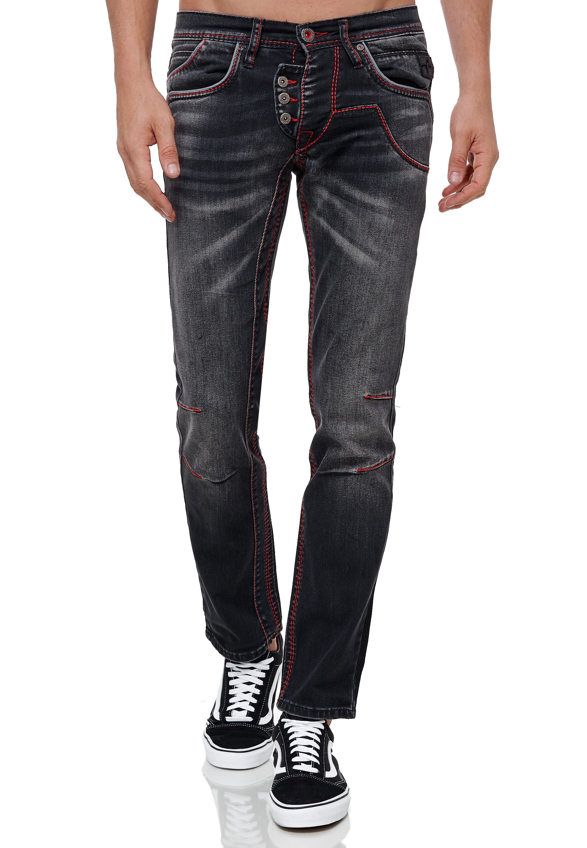 Rusty Neal Straight-Jeans "RUBEN 45", mit trendigen Kontrastnähten günstig online kaufen