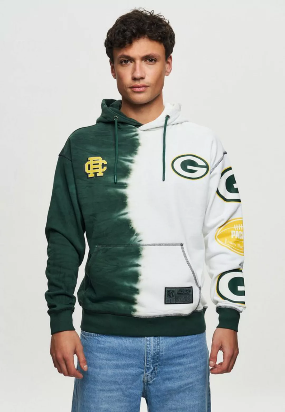 Recovered Hoodie NFL Packers Ink Dye Effect On günstig online kaufen