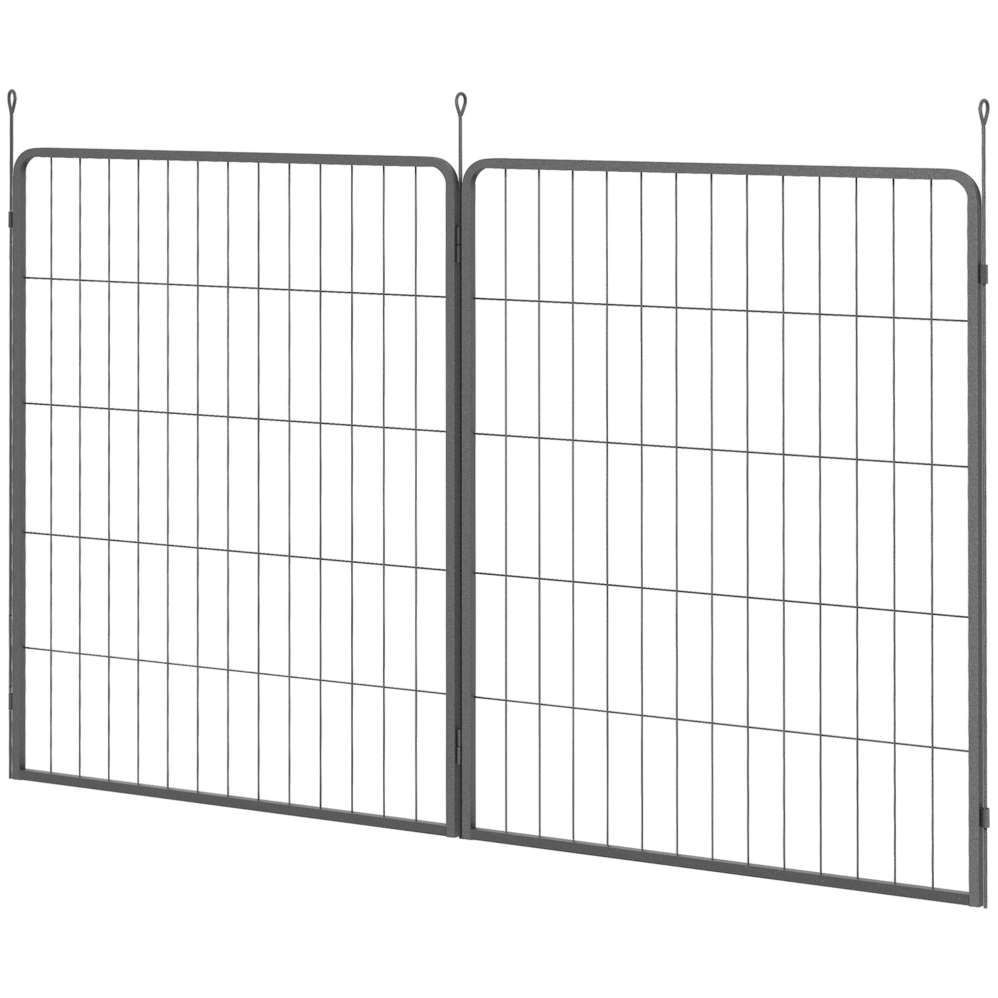 PawHut 2er-Set Erweiterung 2 Hundezaun-Paneele für Freigehege, 80 x 100 cm günstig online kaufen