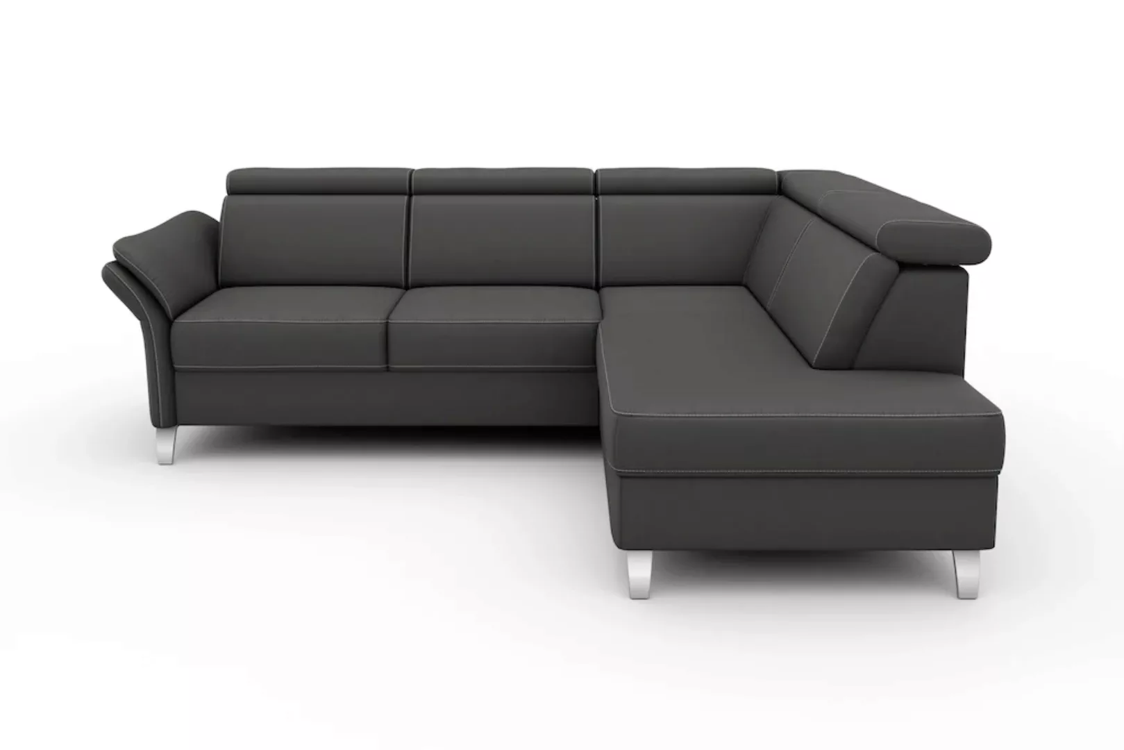 sit&more Ecksofa »Vincenzo L-Form«, inklusive Kopfteilverstellung, wahlweis günstig online kaufen