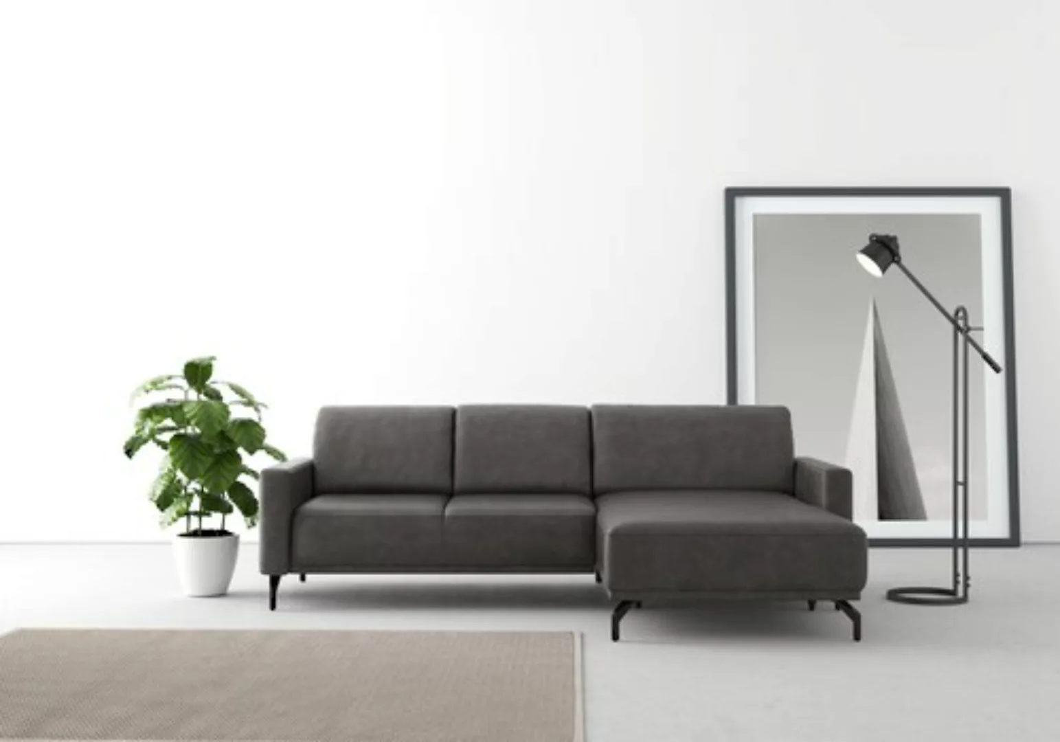 sit&more Ecksofa »Bailando L-Form«, wahlweise mit Kopfteilverstellung und V günstig online kaufen