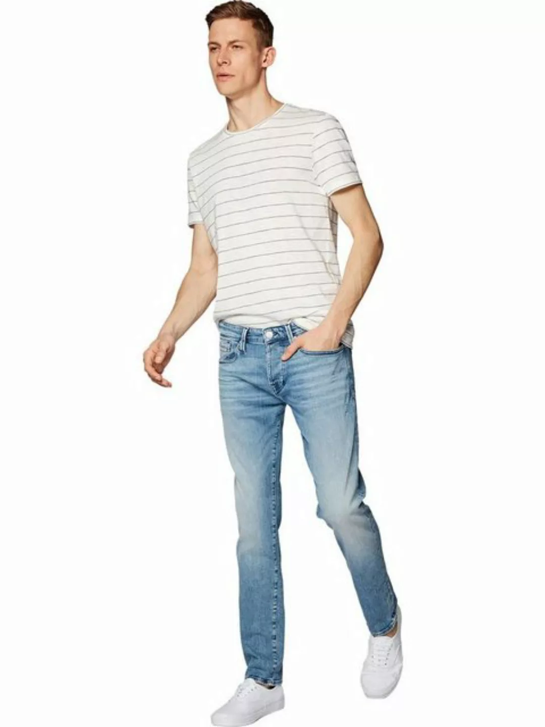 Mavi Slim-fit-Jeans Slim Fit Denim Jeans Hose YVES 4176 in Blau günstig online kaufen