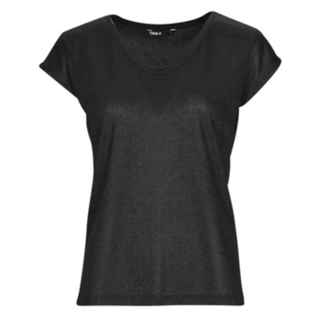 Only  T-Shirt ONLSILVERY S/S V NECK LUREX TOP JRS günstig online kaufen