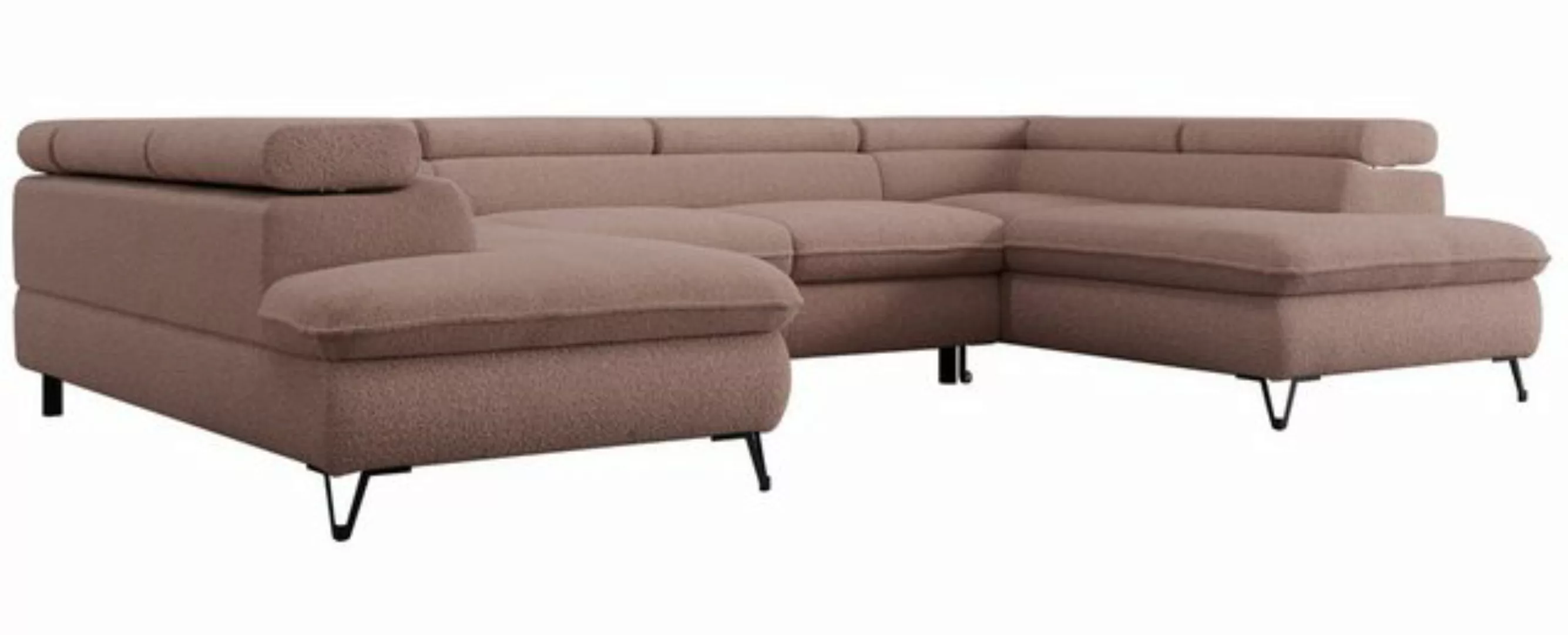 MKS MÖBEL Ecksofa PETER U, Set, Ecksofa U-Form, Wellenfedern, HR35-Schaum, günstig online kaufen