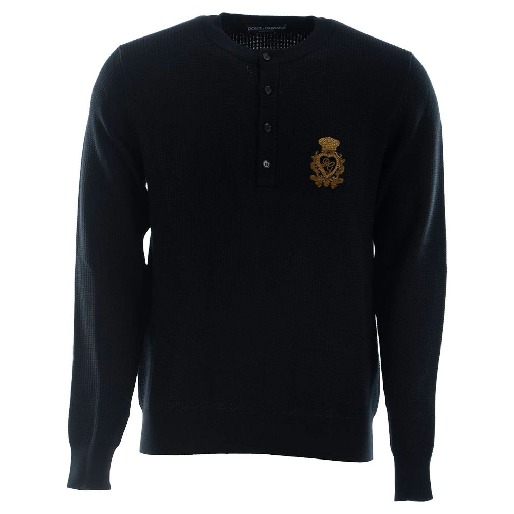 Dolce & Gabbana 738276 Rundhalsausschnitt Sweater 52 Black günstig online kaufen