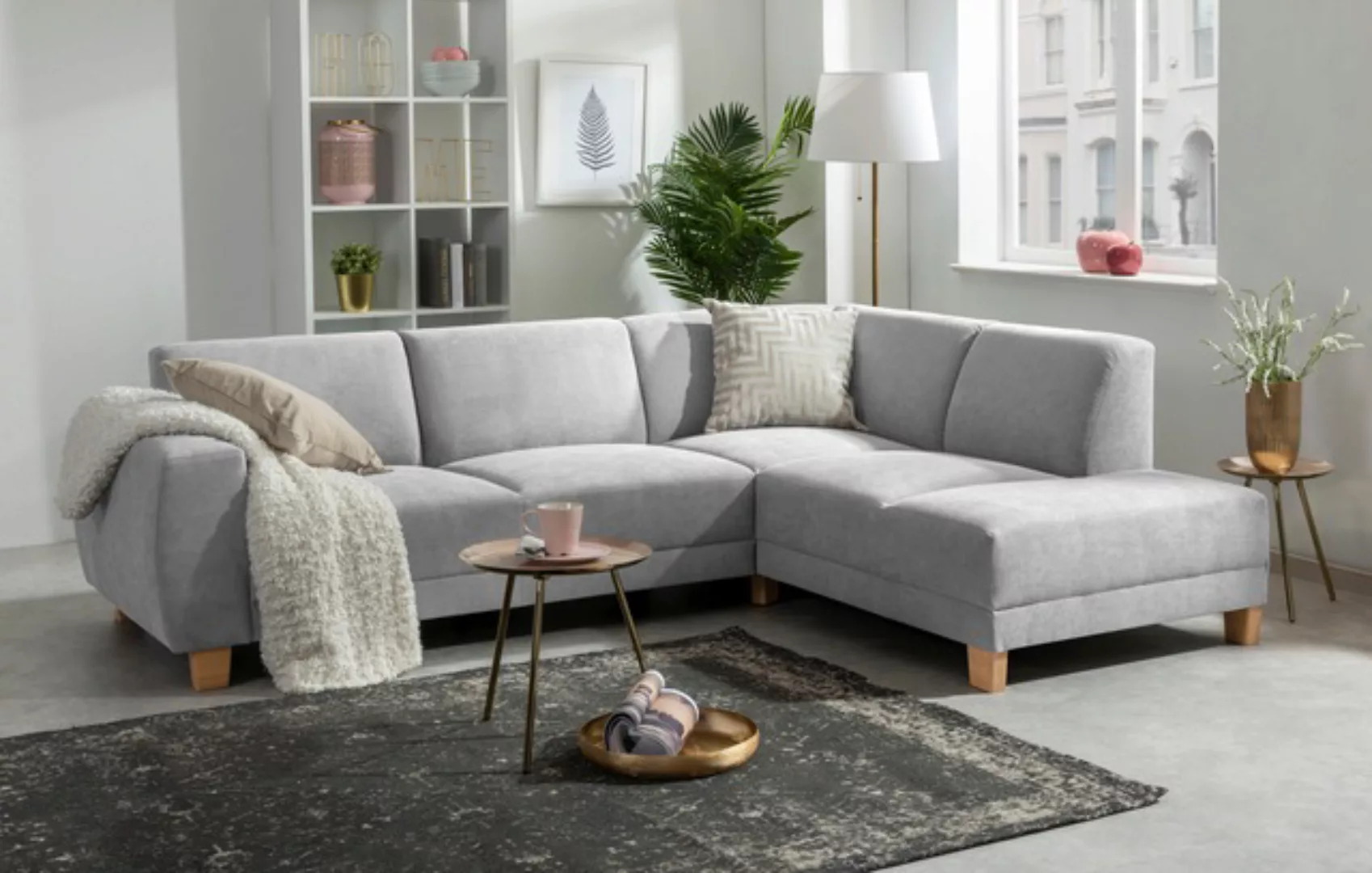 Max Winzer® Ecksofa »Blackpool modern, mittlere Sitzhärte mit hochwertiger günstig online kaufen