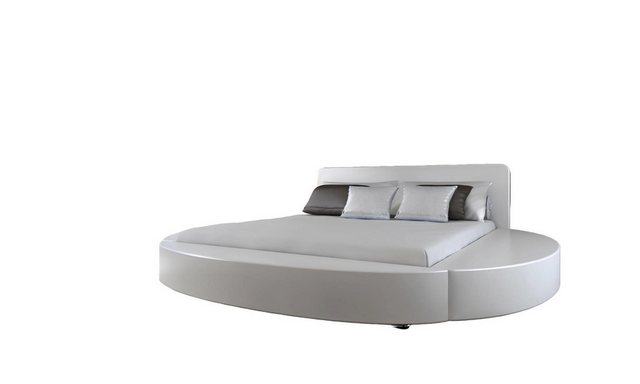 Xlmoebel Bett Rundes Bett mit rundem Design, Lederbezogen, Doppelbett Luxus günstig online kaufen