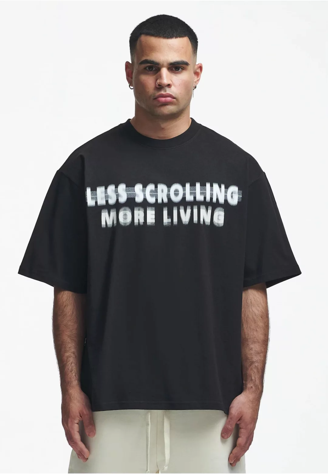 2Y Studios T-Shirt "2Y Studios Herren 2Y Less Scrolling Oversize Tee" günstig online kaufen