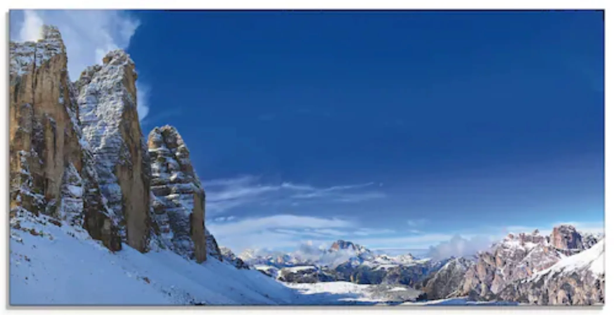 Artland Glasbild »Drei Zinnen Umrundung in den Dolomiten«, Himmel, (1 St.), günstig online kaufen