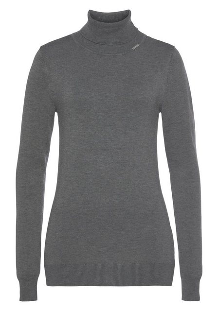 Bruno Banani Rollkragenpullover mit Metalllogo-NEUE FARBEN günstig online kaufen