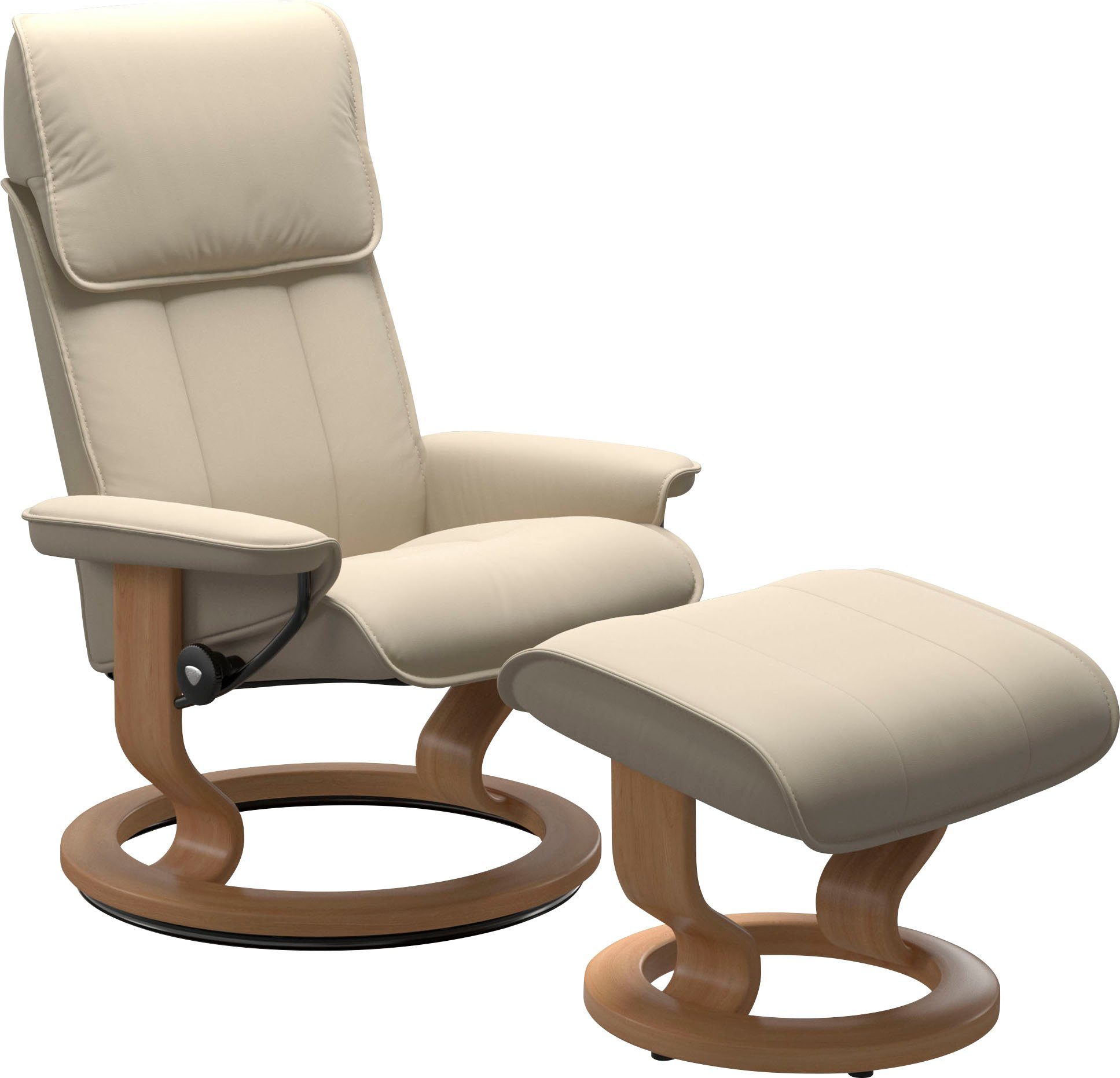 Stressless Fußhocker "Admiral", mit Classic Base, Gestell Eiche günstig online kaufen