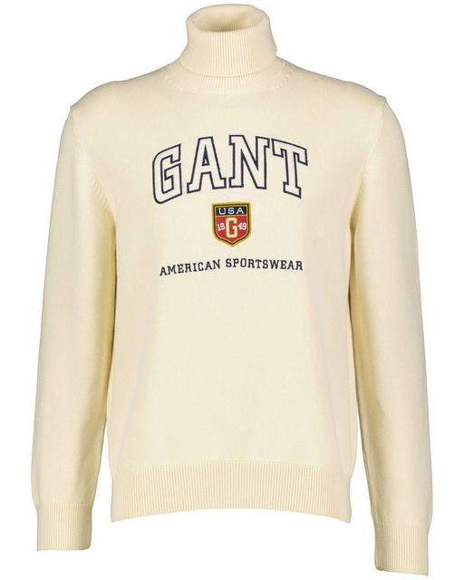 Gant Strickpullover Herren Rollkragenpullover GRAPHIC TURTLENECK (1-tlg) günstig online kaufen