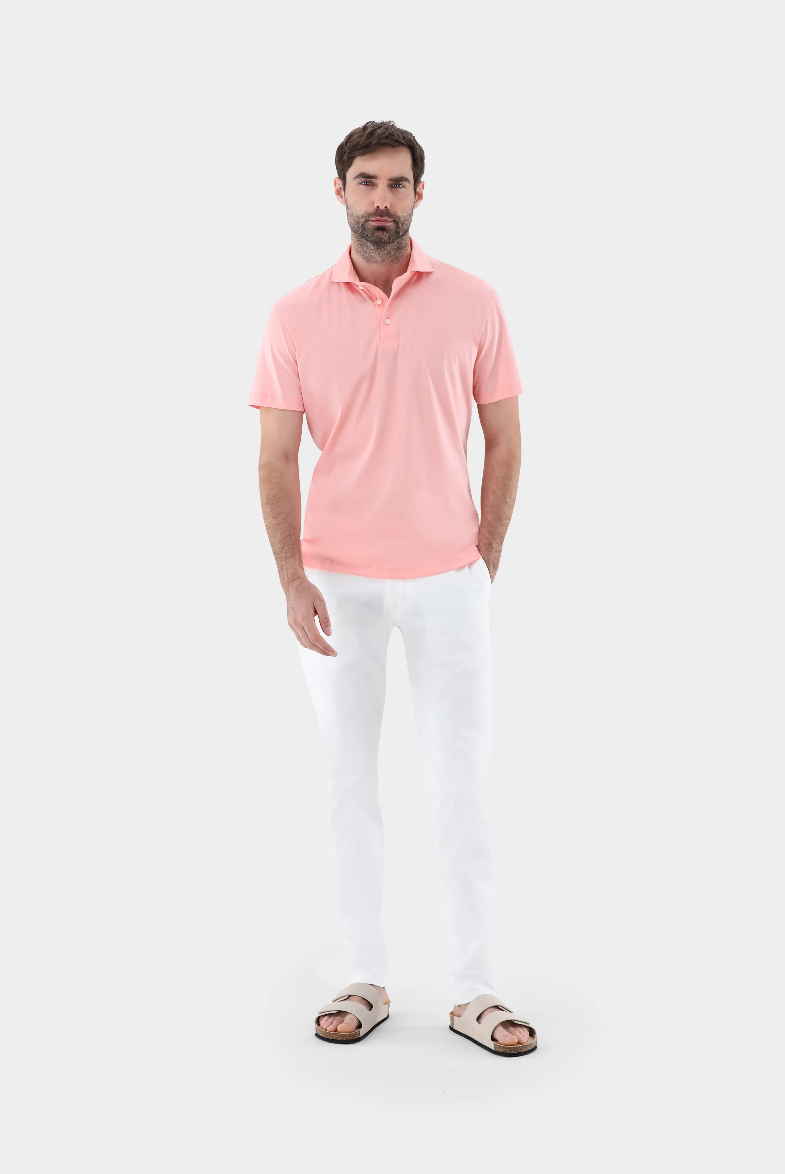 Jersey Poloshirt aus Schweizer Baumwolle günstig online kaufen