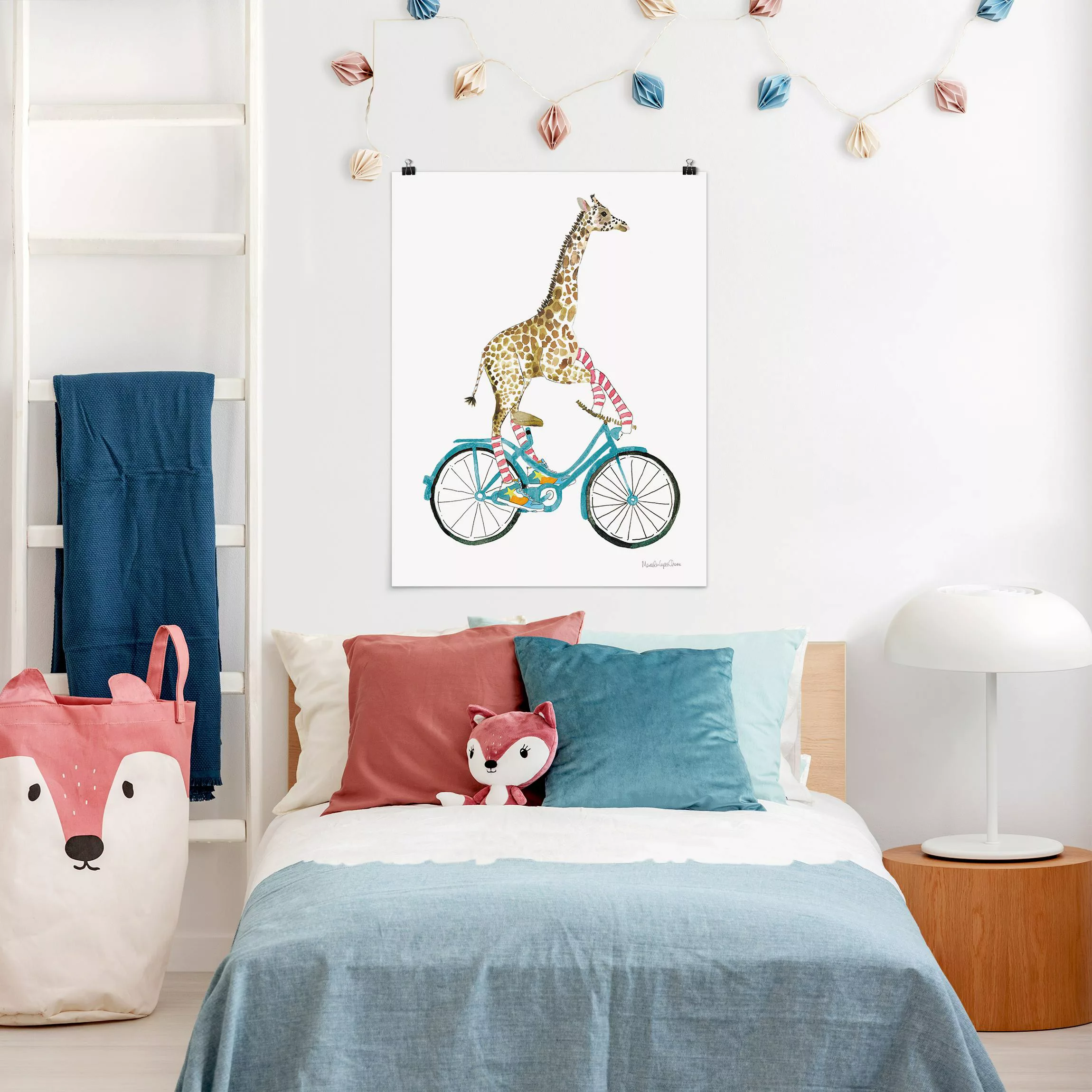 Poster Giraffe auf Freudenfahrt II günstig online kaufen