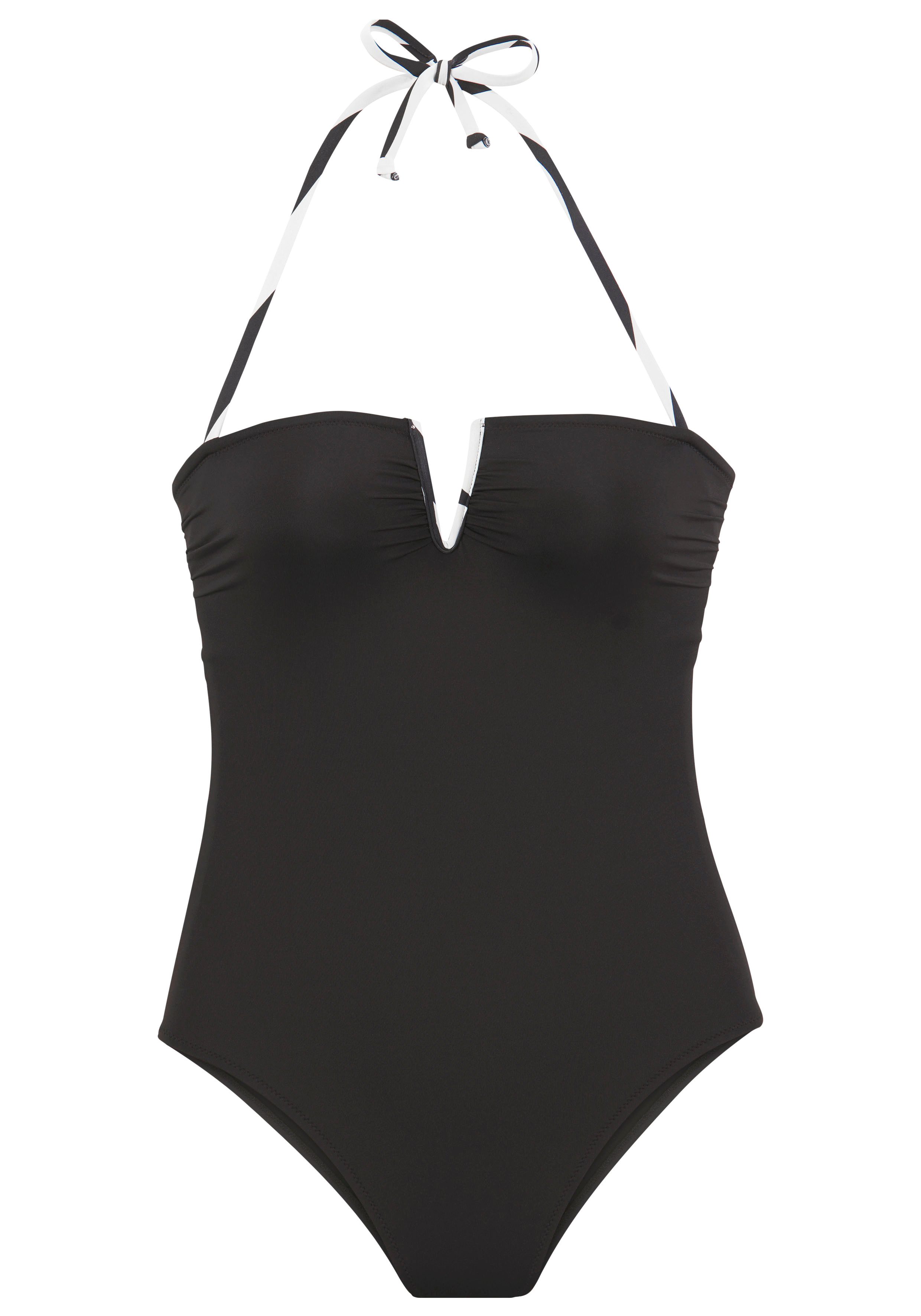 French Connection Badeanzug Claire V-förmige Schnalle günstig online kaufen