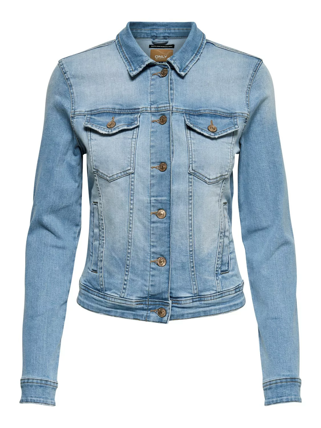 ONLY Jeansjacke "ONLTIA DNM JACKET LB BEX179 NOOS", in modischer Waschung günstig online kaufen