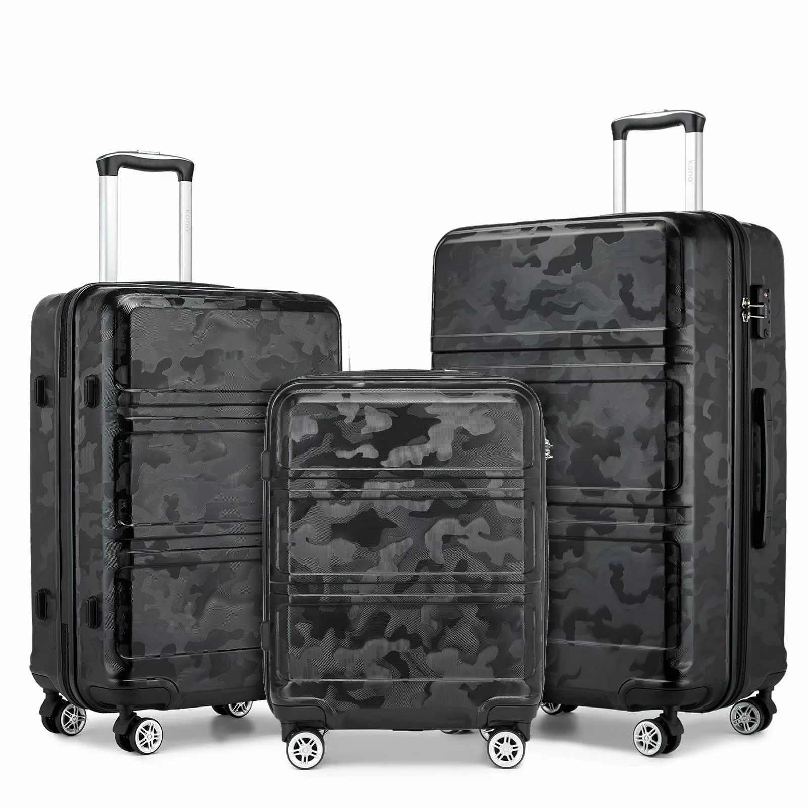 KONO Hartschalen-Trolley mit TSA-Schloss - Reisekoffer günstig online kaufen