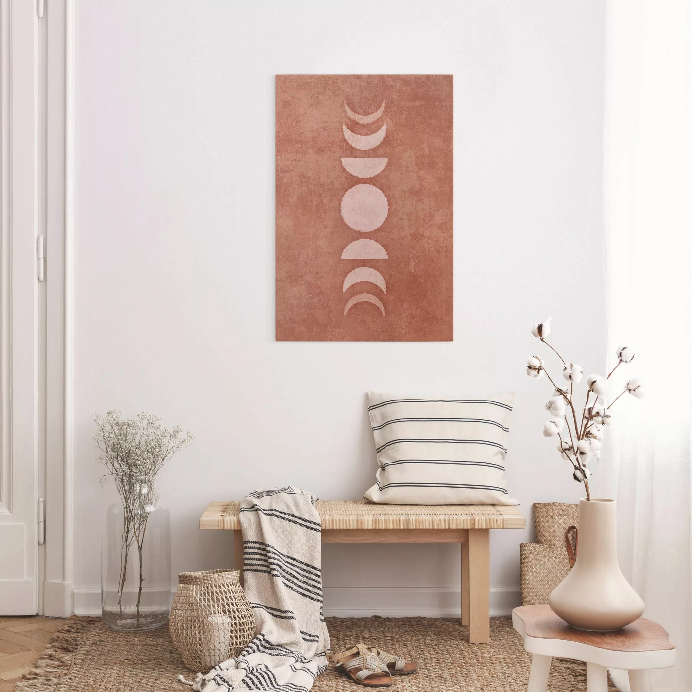 Leinwandbild Boho Mondphasen II günstig online kaufen