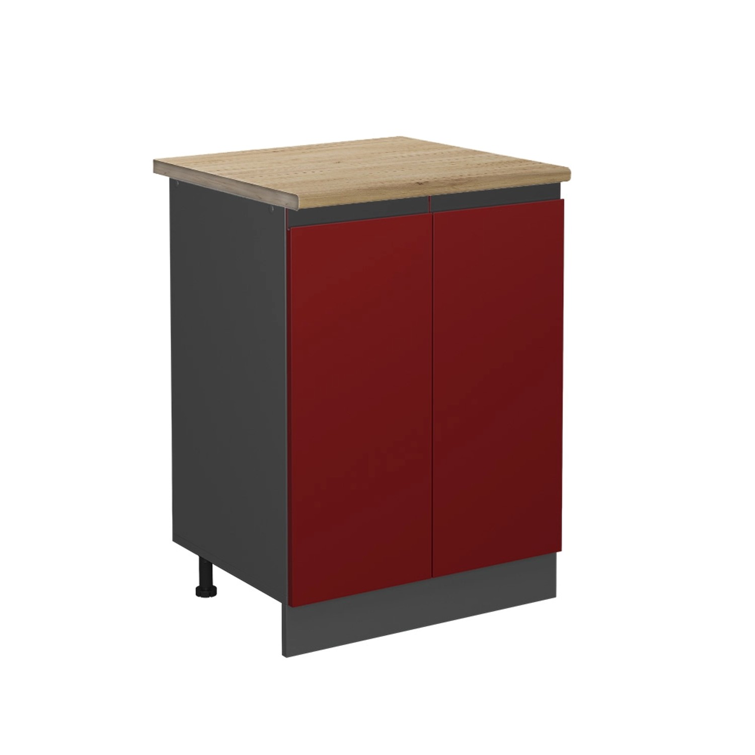 Vicco Unterschrank R-Line, Rot/Anthrazit, 60 cm, günstig online kaufen