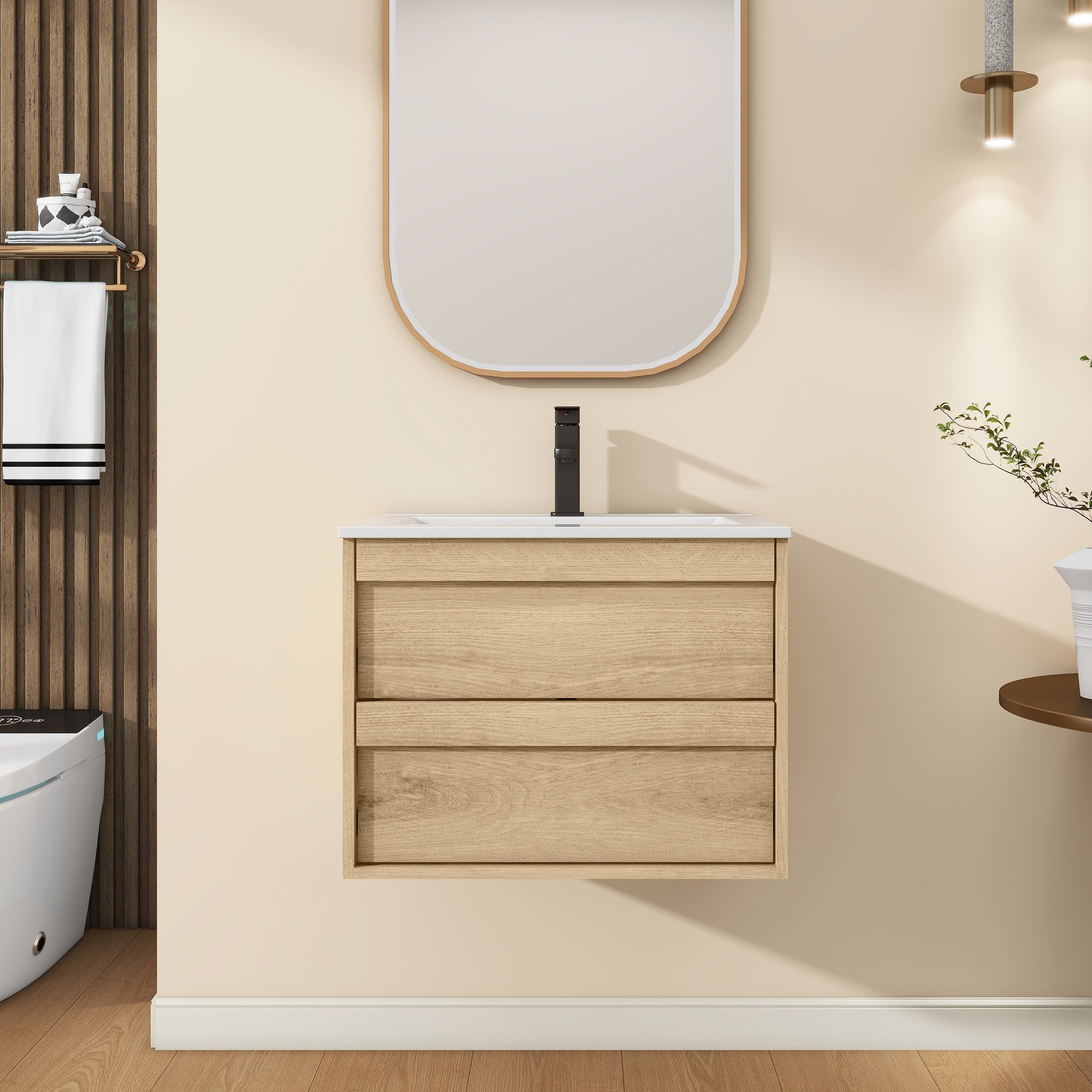 UEV Waschtisch mit Unterschrank, Waschbeckenunterschrank 60cm/75cm günstig online kaufen