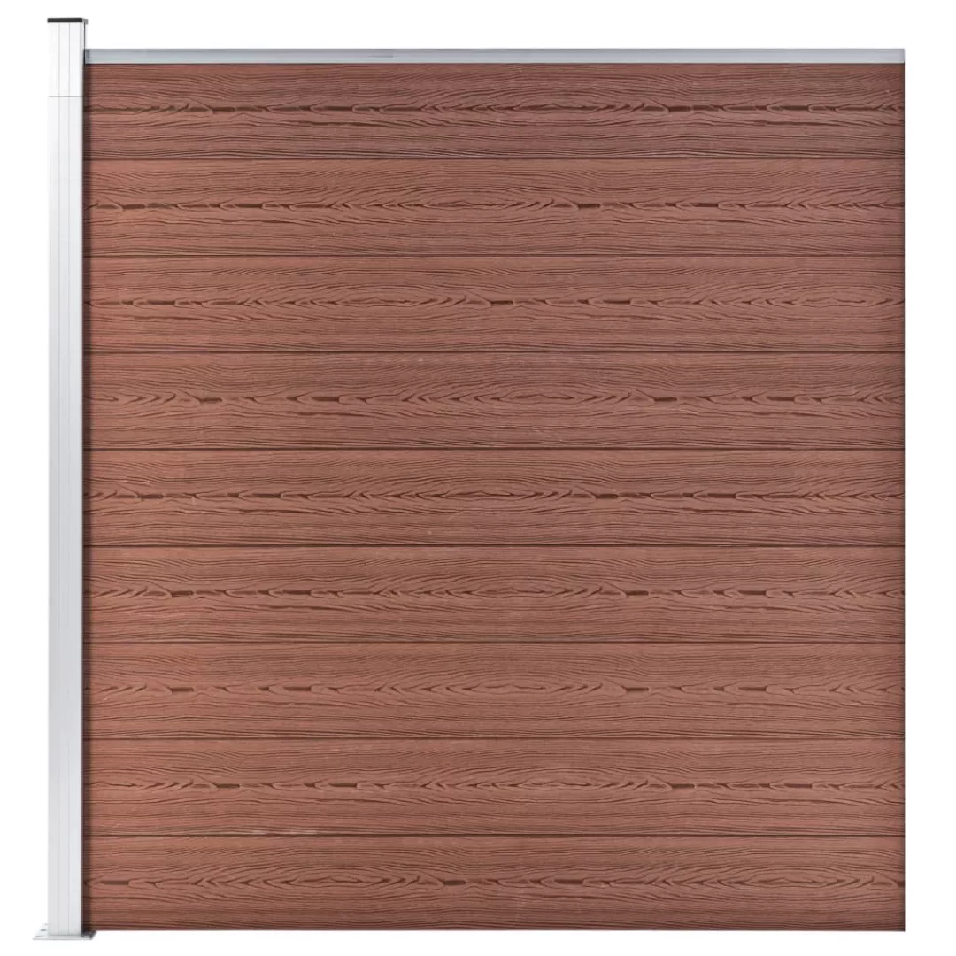 Gartenzaun Wpc 180×186 Cm Braun günstig online kaufen