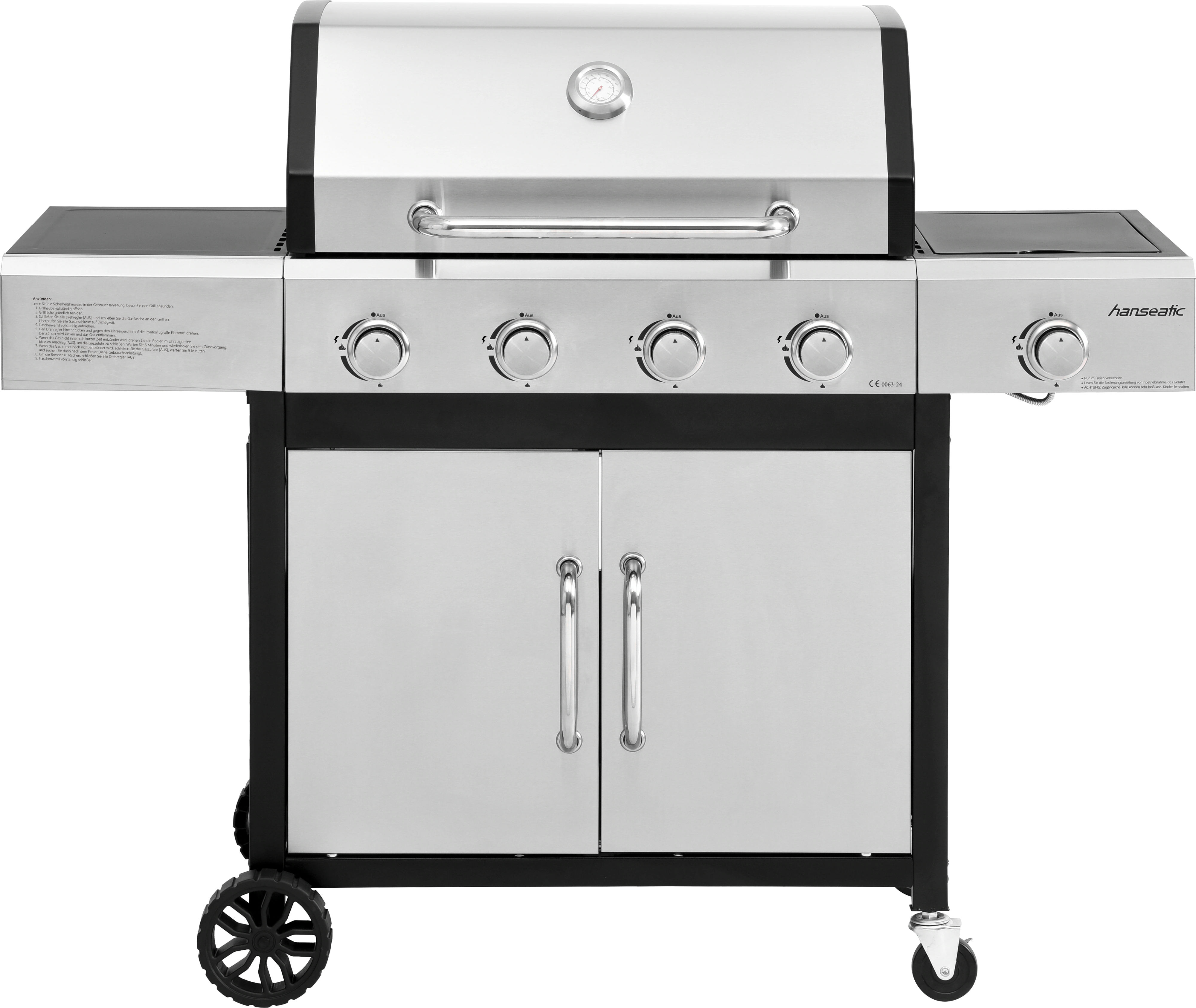 Hanseatic Gasgrill "Rockford", BxTxH: 133x59x112 cm, 14,5 kW Gesamtleistung günstig online kaufen