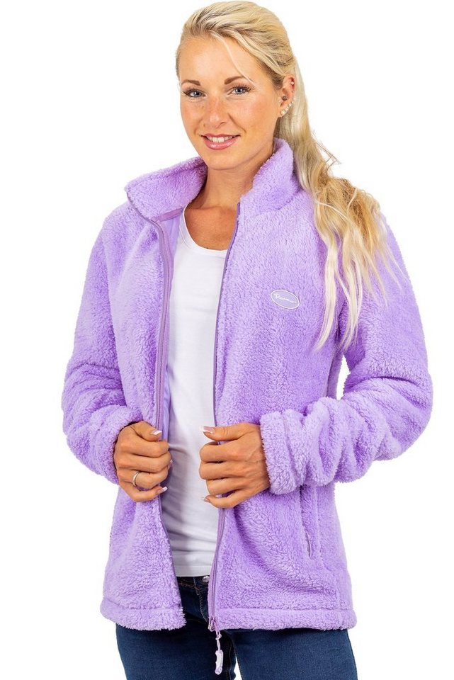 Reichstadt Fleecejacke Kuschelige Flauschige Jacke 22RSW002 Purple 4XL mit günstig online kaufen