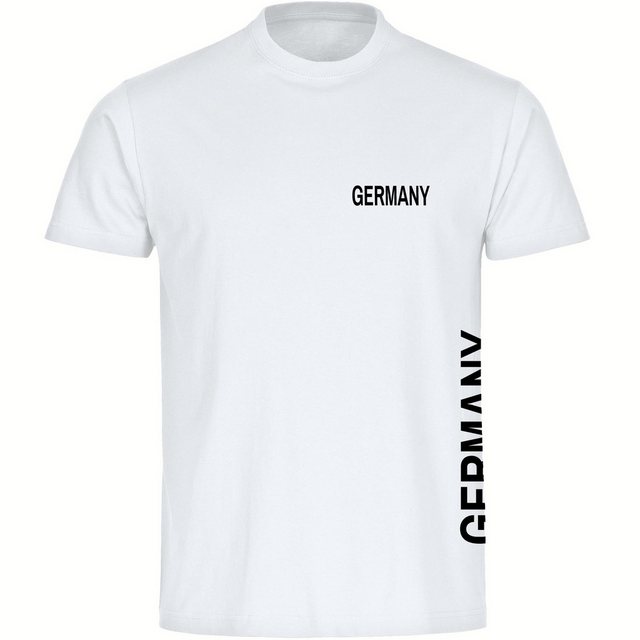 multifanshop T-Shirt Herren Germany - Brust & Seite - Männer günstig online kaufen