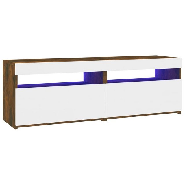 vidaXL TV-Schrank TV-Schränke 2 Stk mit LED-Leuchten Räuchereiche 60x35x40 günstig online kaufen