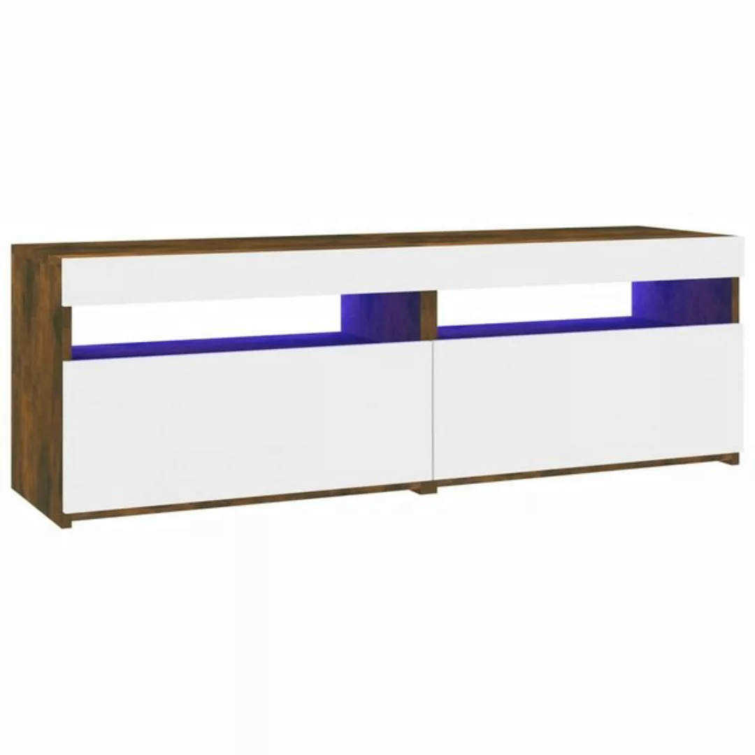 vidaXL TV-Schrank TV-Schränke 2 Stk mit LED Leuchten Räuchereiche 60x35x40 günstig online kaufen