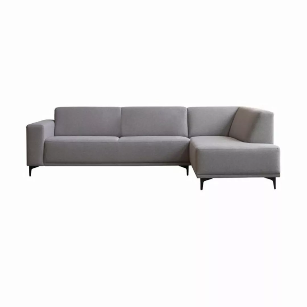 Tikamoon Sofa Lars Ecksofa mit Eckelement rechts und grauem Stoffbezug 295 günstig online kaufen