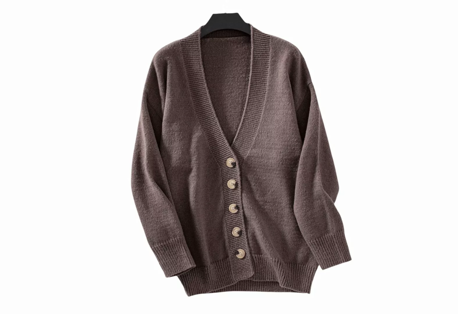 Nebelmeer Strickjacke Modisch eleganter Strickcardigan, Herbst- und Winterd günstig online kaufen