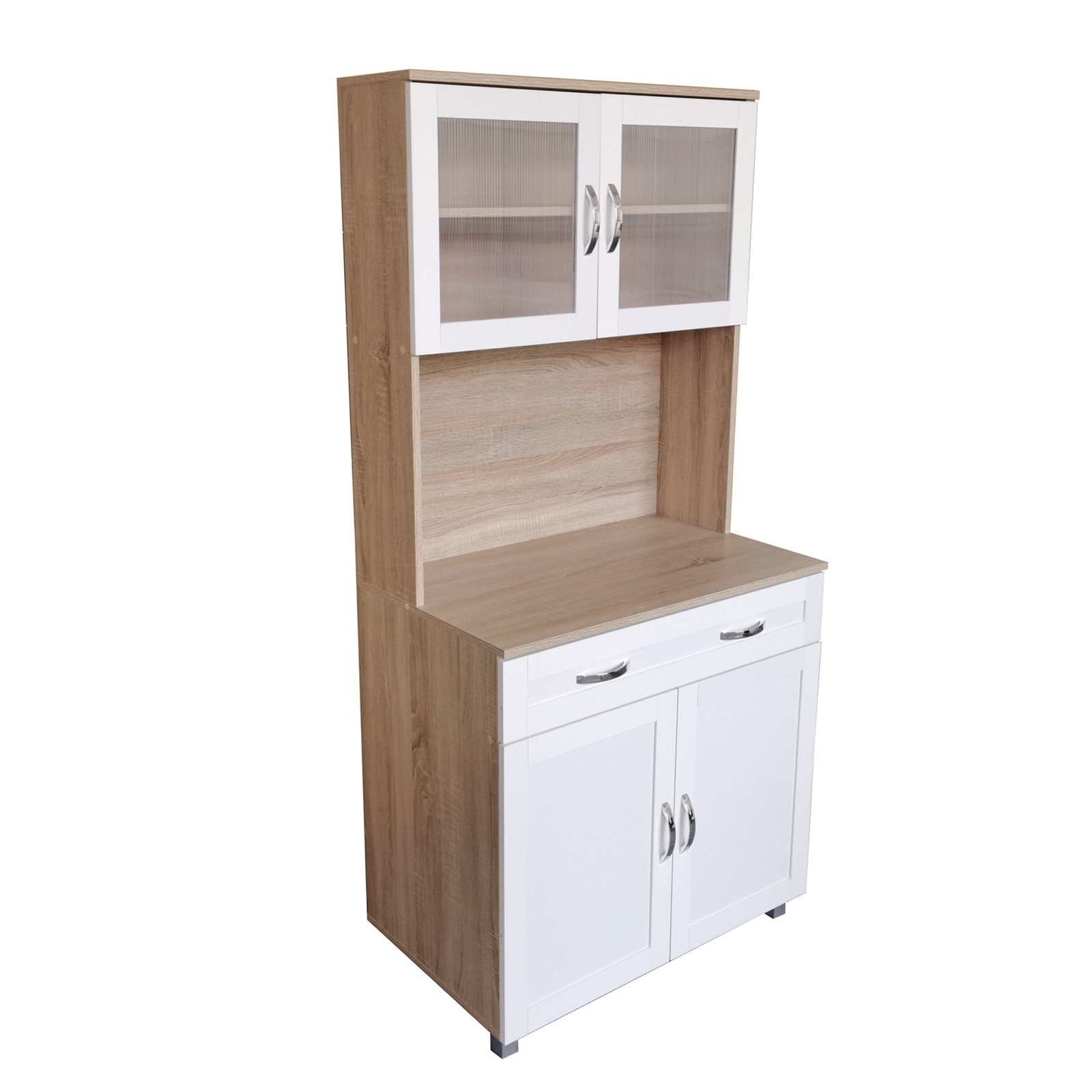 HTI-Living Hochschrank Küchenbuffet Sonoma/Weiß Blanca (Stück, günstig online kaufen