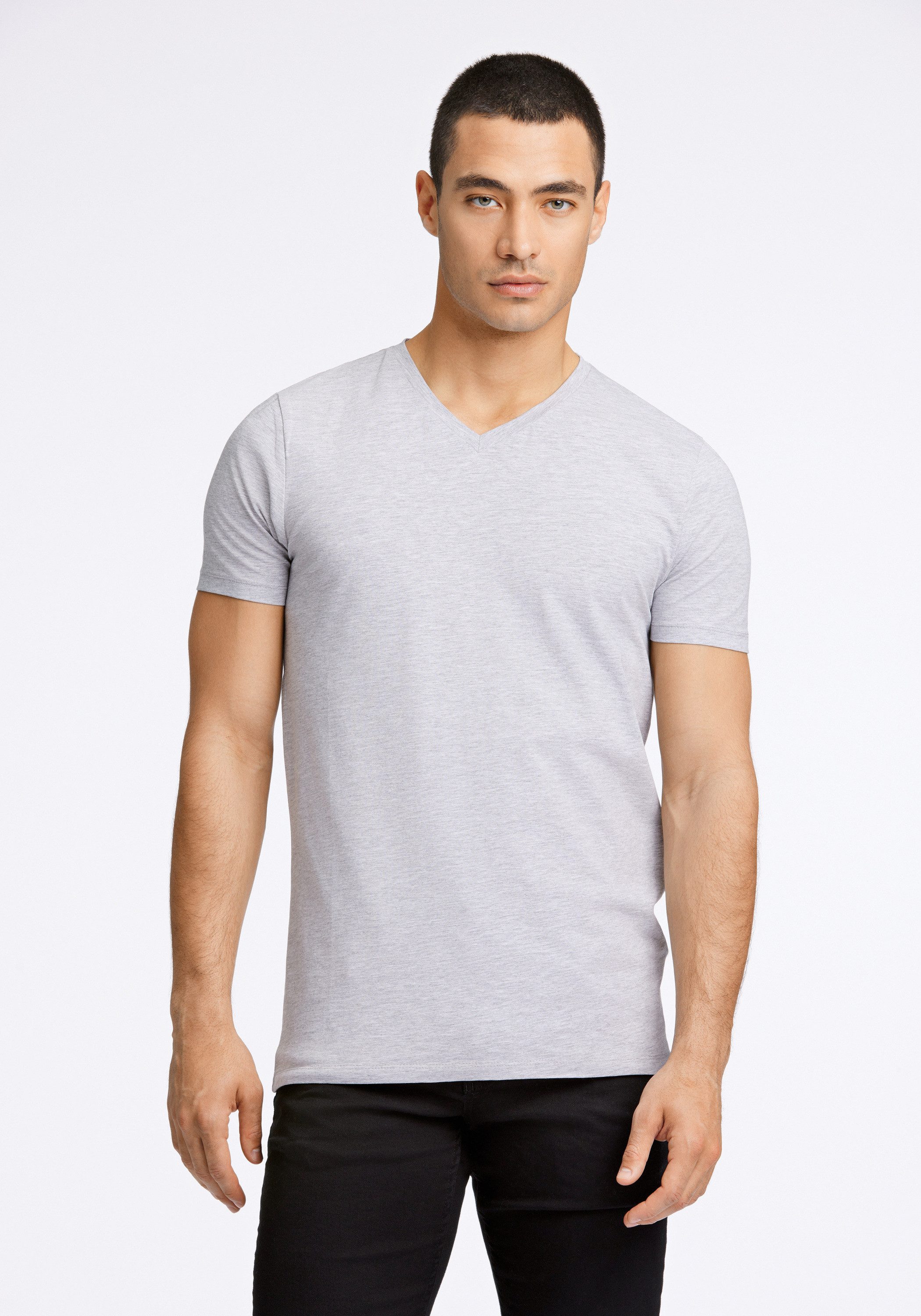 LINDBERGH T-Shirt mit V-Ausschnitt günstig online kaufen