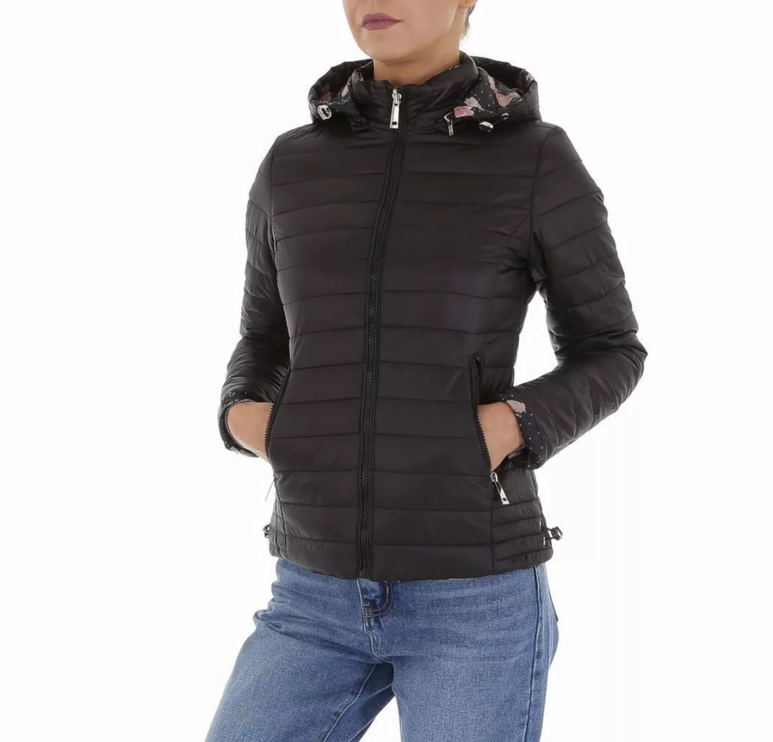 Ital-Design Steppjacke Damen Freizeit (87256431) Kapuze (abnehmbar) Geblümt günstig online kaufen