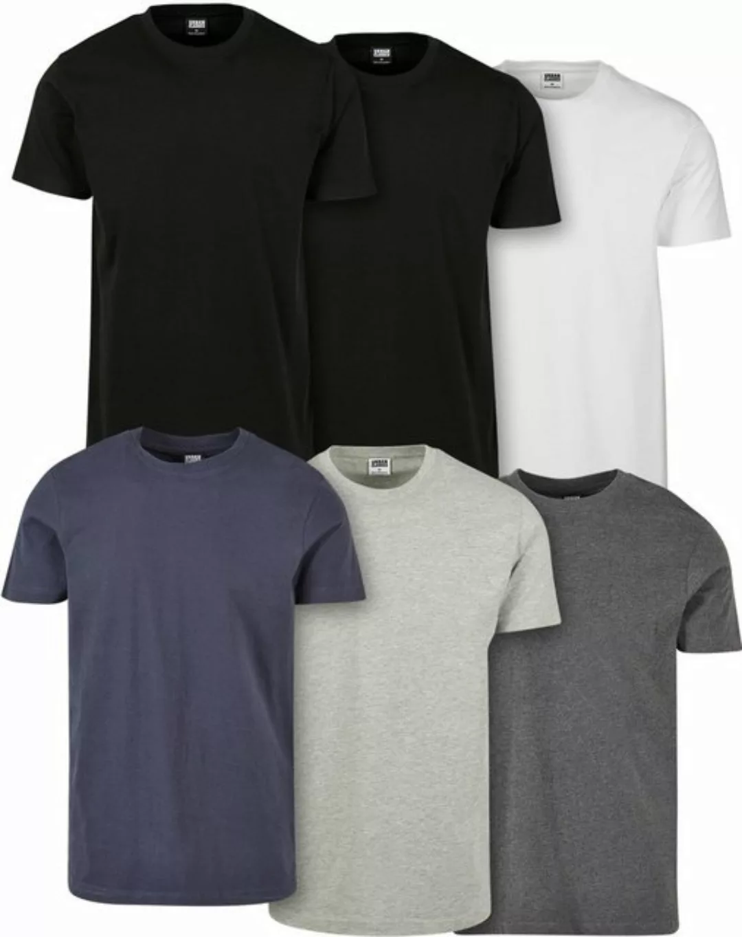 URBAN CLASSICS T-Shirt Basic Tee 6-Pack günstig online kaufen