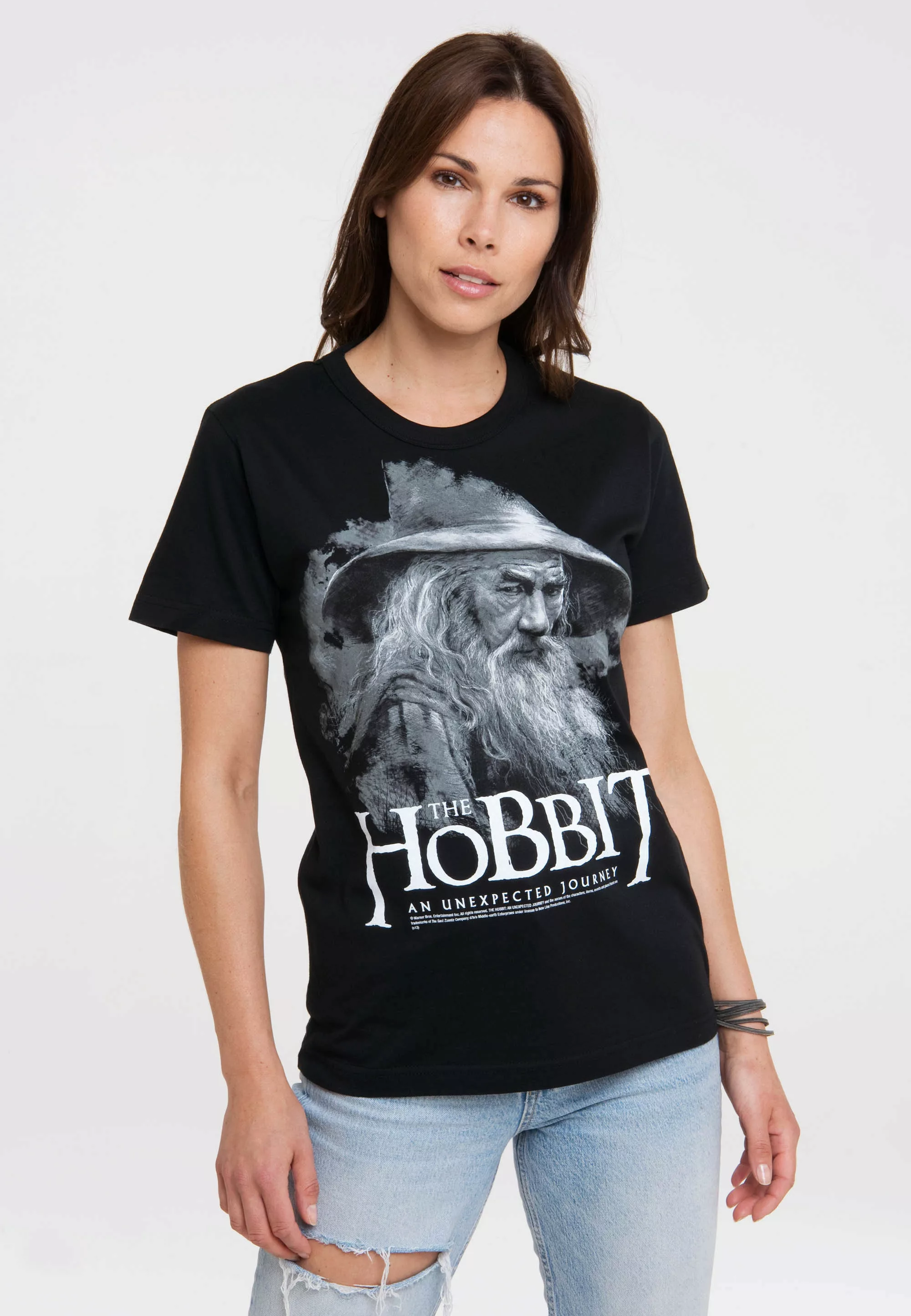 LOGOSHIRT T-Shirt "Hobbit - Gandalf", mit lizenziertem Print günstig online kaufen