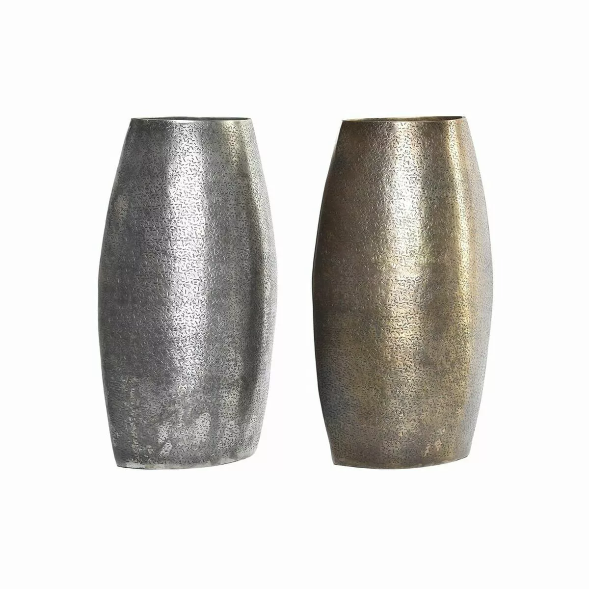 Vase Dkd Home Decor Golden Silberfarben Aluminium (20 X 12 X 36 Cm) (2 Stüc günstig online kaufen