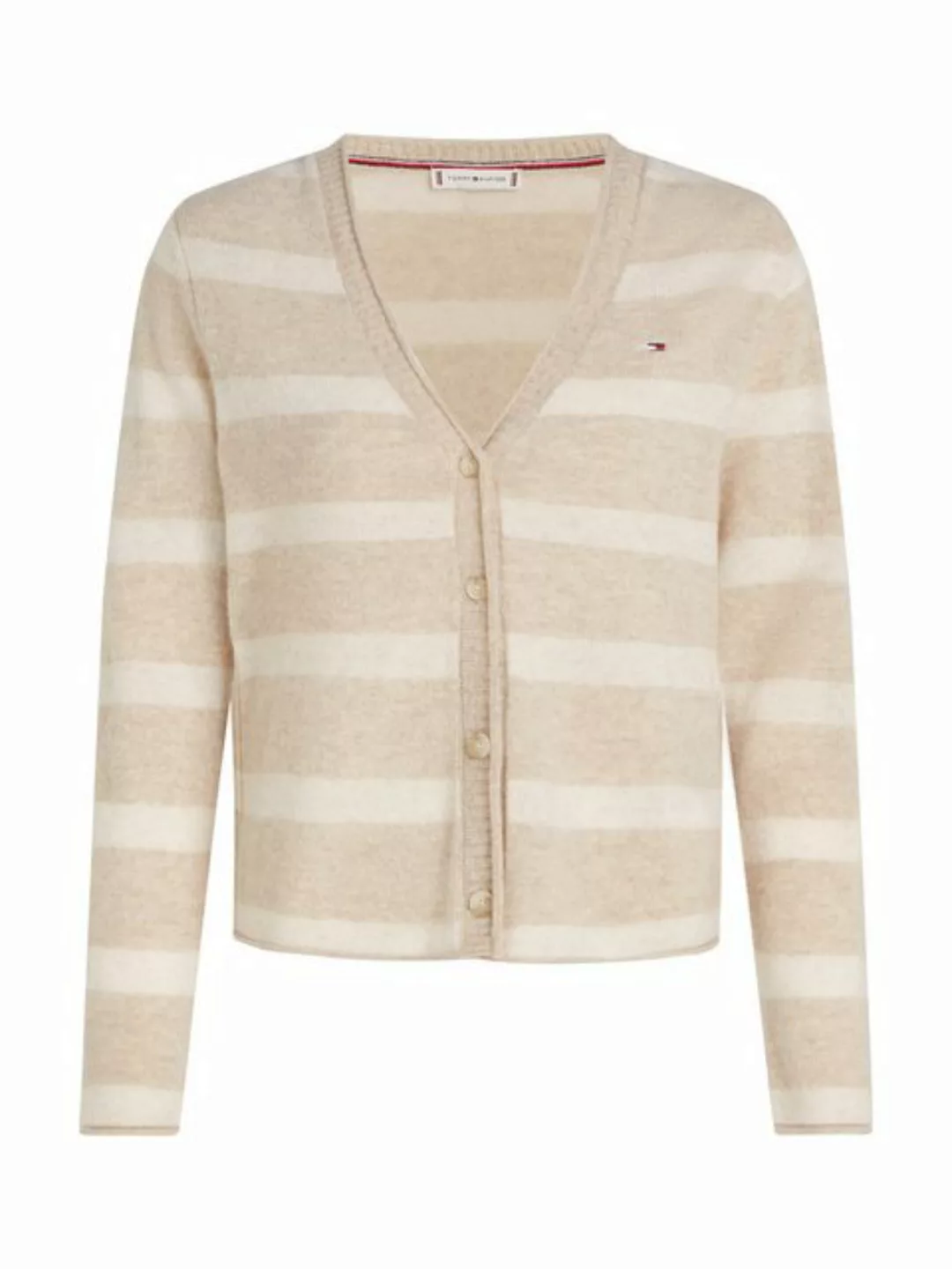 Tommy Hilfiger Strickjacke SOFT WOOL V-NK CARDIGAN mit V-Ausschnitt, 100% W günstig online kaufen