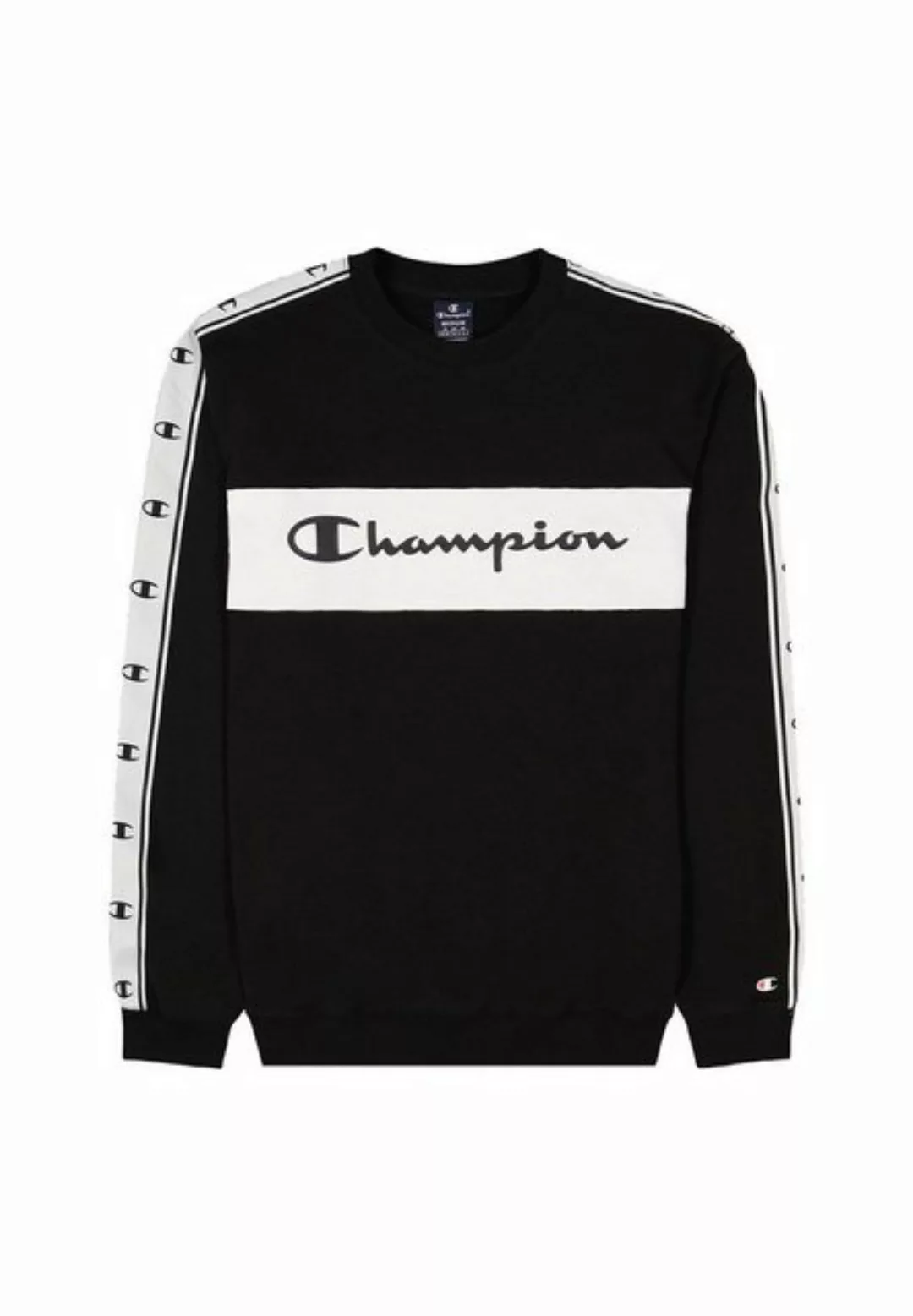 Champion Sweater Champion Herren Crewneck 218474 KK001 NBK WHT Schwarz günstig online kaufen