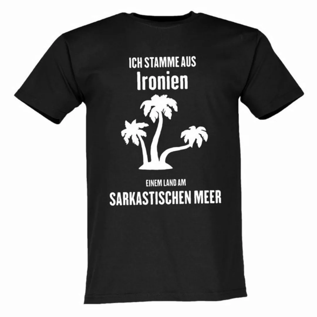 Lustige & Witzige T-Shirts T-Shirt T-Shirt Ich stamme aus Ironien Fun-Shirt günstig online kaufen
