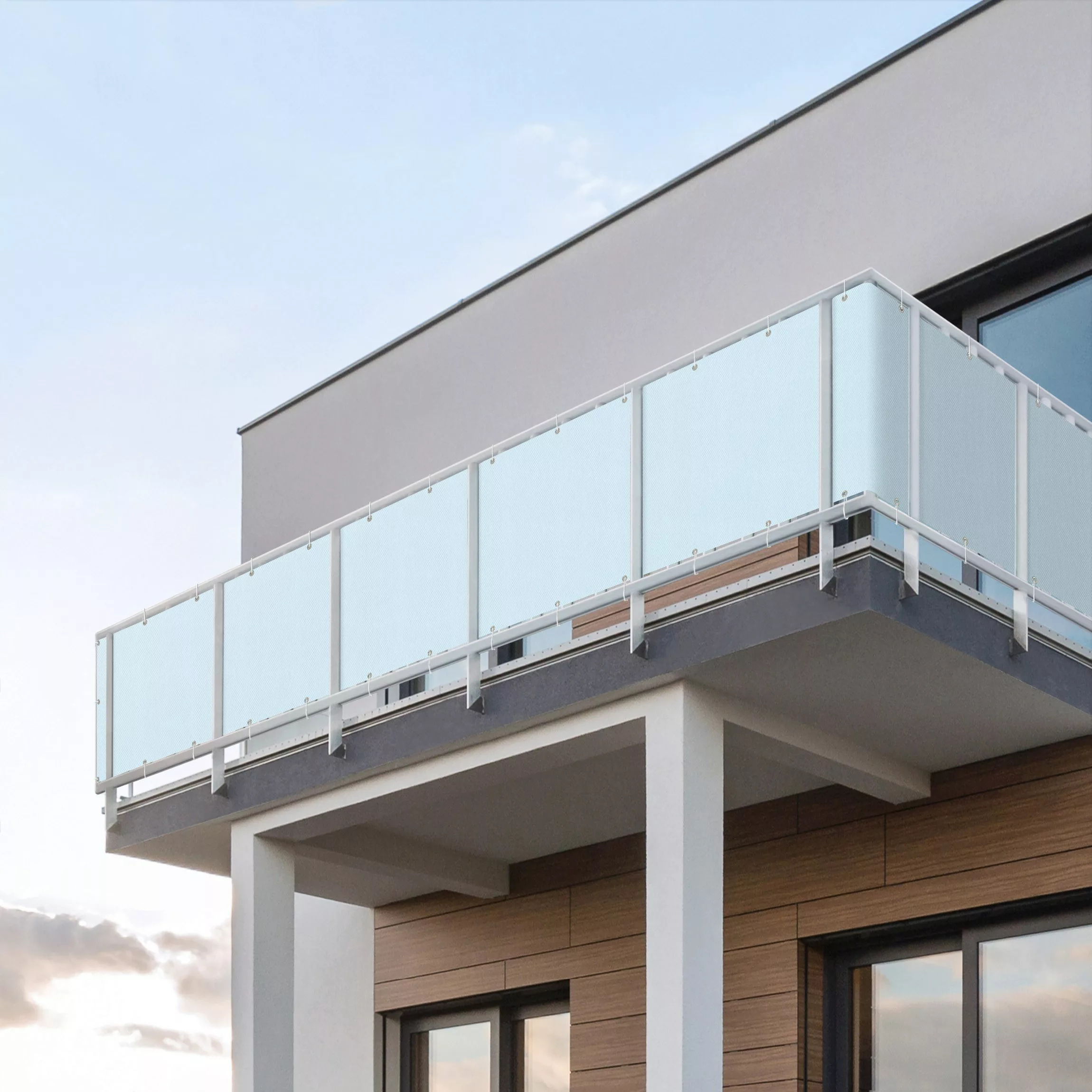 Balkon Sichtschutz Himmelblau günstig online kaufen