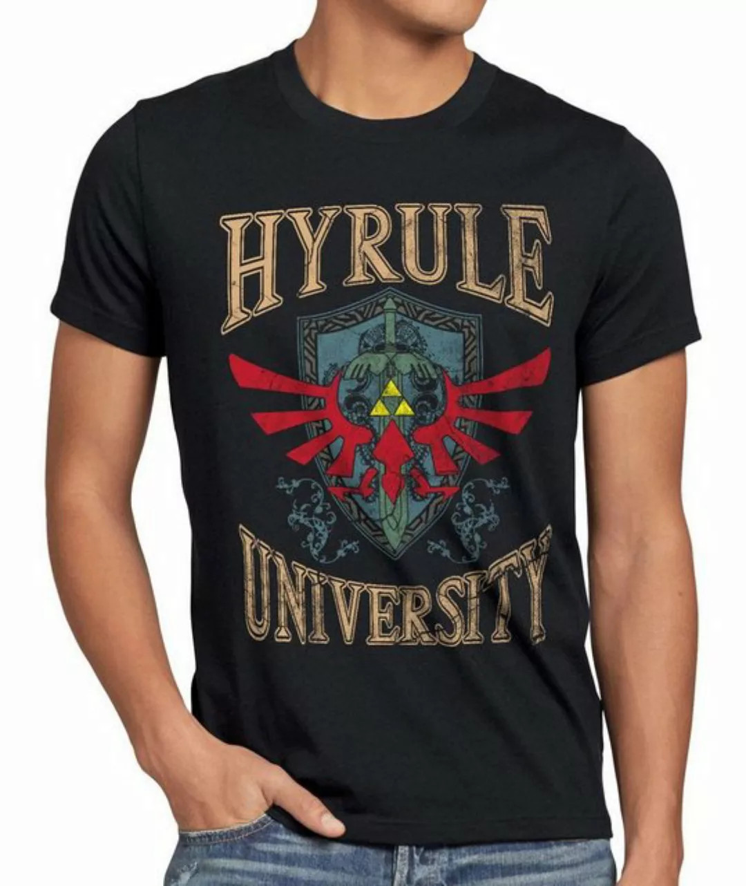 style3 T-Shirt Hyrule University link zelda wii past ocarina zelda time swi günstig online kaufen