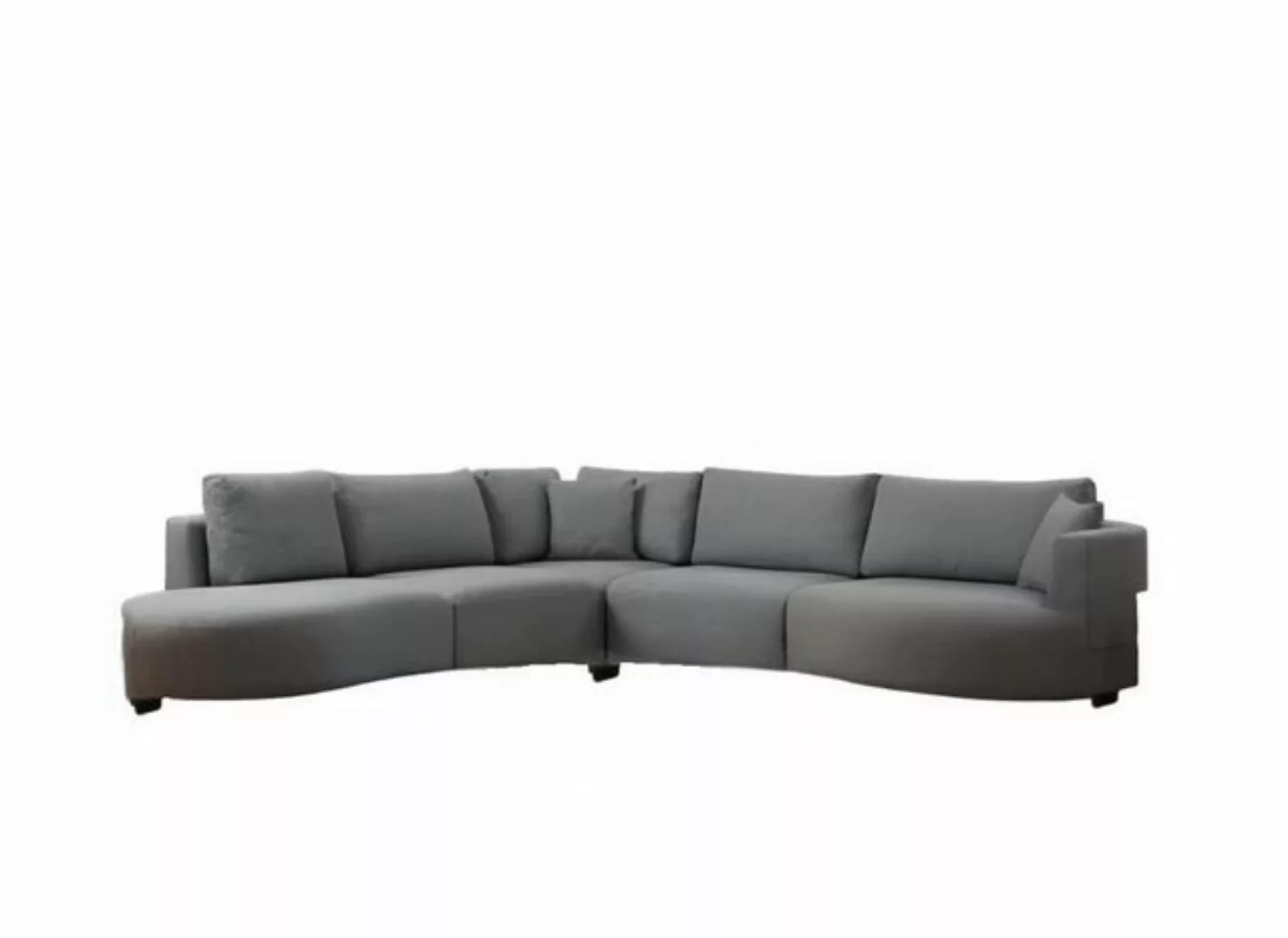 Xlmoebel Ecksofa Zeitgemäßes Ecksofa in Grau mit L-Form für das Wohnzimmer, günstig online kaufen