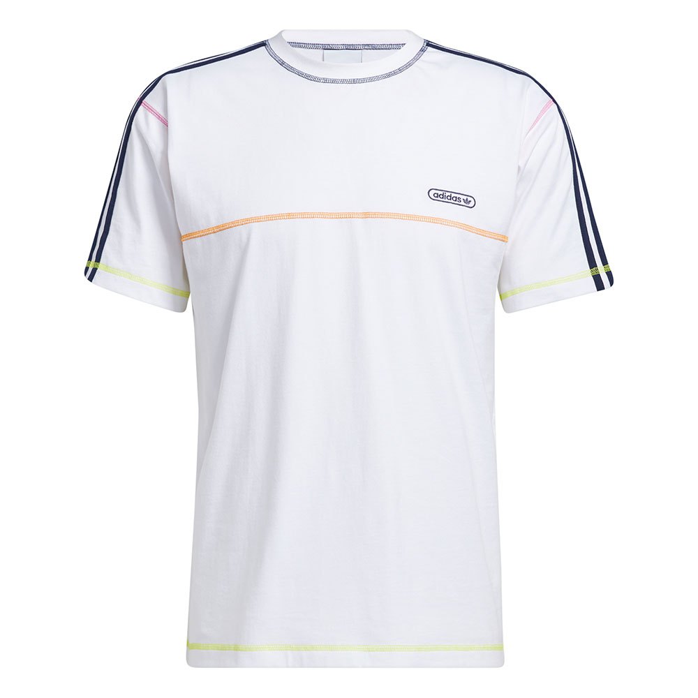 Adidas Originals Contrast Stitch Kurzärmeliges T-shirt S White günstig online kaufen