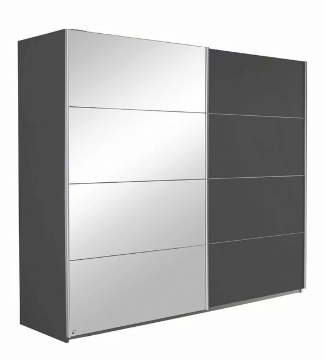 rauch Schwebetürenschrank QUADRA, Grau Metallic, B 226 cm x H 210 cm, mit S günstig online kaufen