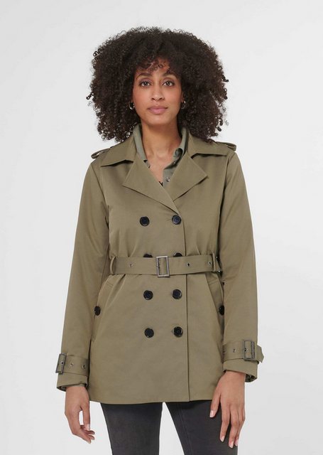 MADELEINE Trenchcoat Zweireihige Trench-Jacke mit Steppfutter günstig online kaufen