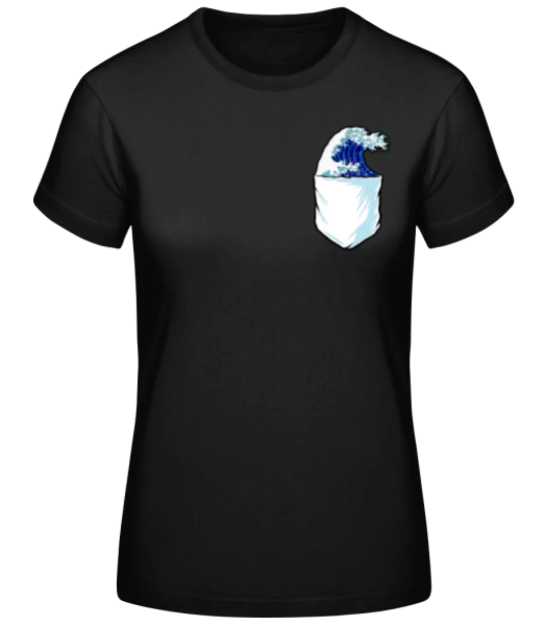Brusttasche Die grosse Welle Hokusai · Frauen Basic T-Shirt günstig online kaufen