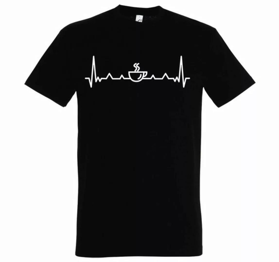 Youth Designz Print-Shirt Herren T-Shirt Heartbeat Kaffee mit lustigem Logo günstig online kaufen