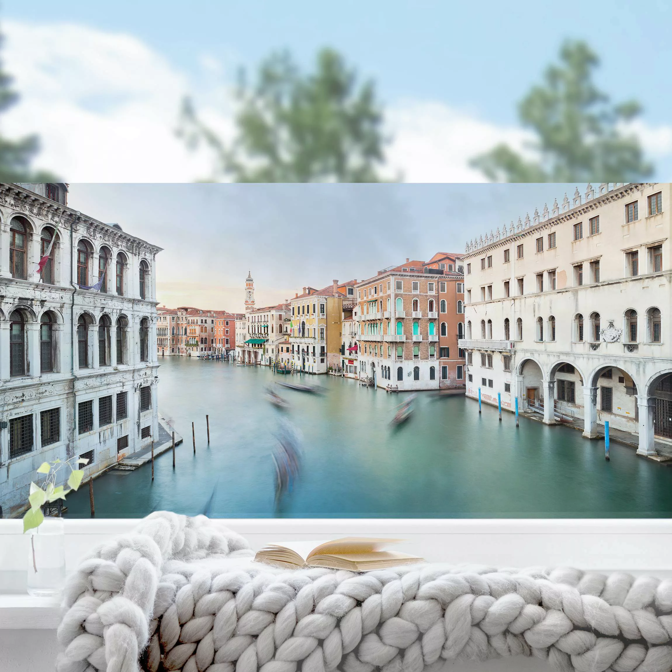 Fensterfolie Canale Grande Blick von der Rialtobrücke Venedig günstig online kaufen